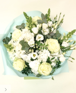 Alternative view of Hydrangea bouquet white